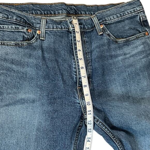 Levis 514 Straight-Fit Cotton Blend Stretch 5 Pockets Blue Jeans Size 36x30 - Picture 6 of 8